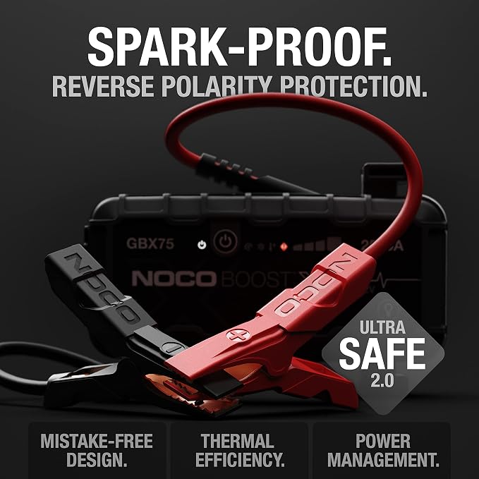 NOCO Boost X GBX75: 2500A UltraSafe Jump Starter – 12V Lithium Battery Booster - Image 4