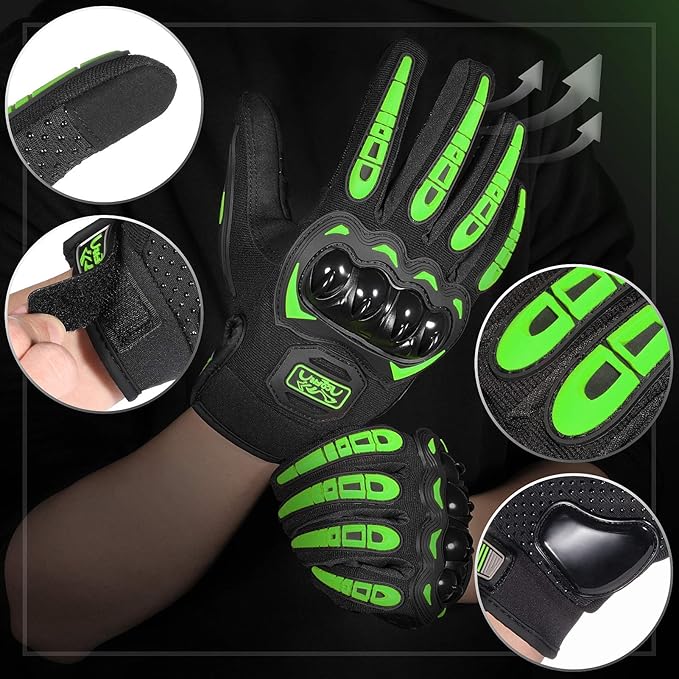 COFIT Motorcycle Gloves Breathable, Touchscreen Motorbike Gloves Anti-Slip - Image 2