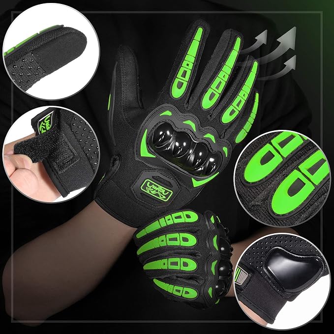 COFIT Motorcycle Gloves Breathable, Touchscreen Motorbike Gloves Anti-Slip - Image 2