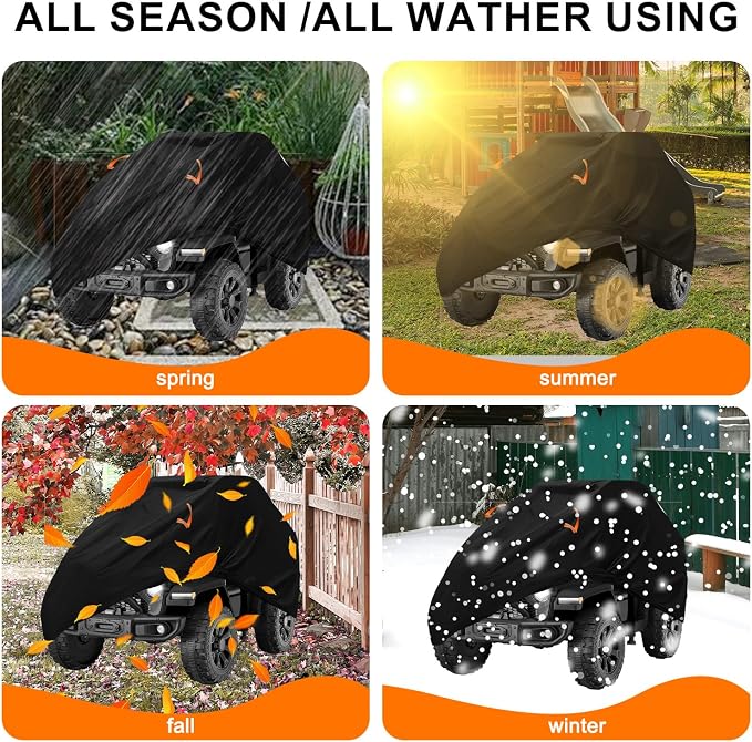 Kids Ride-On Toys Car Cover Waterproof, 12/24V Powered Wheels Electric Battery - Image 7