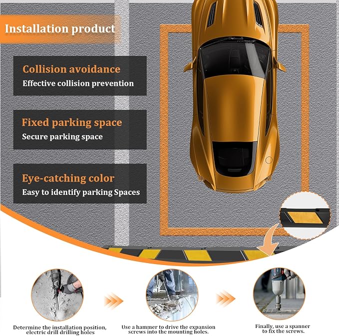 HAQQI   Rubber Parking Curb 72” - Image 3