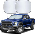 2 Piece Truck Windshield Sun Shade Foldable | Front Windshield Shade by Autovir