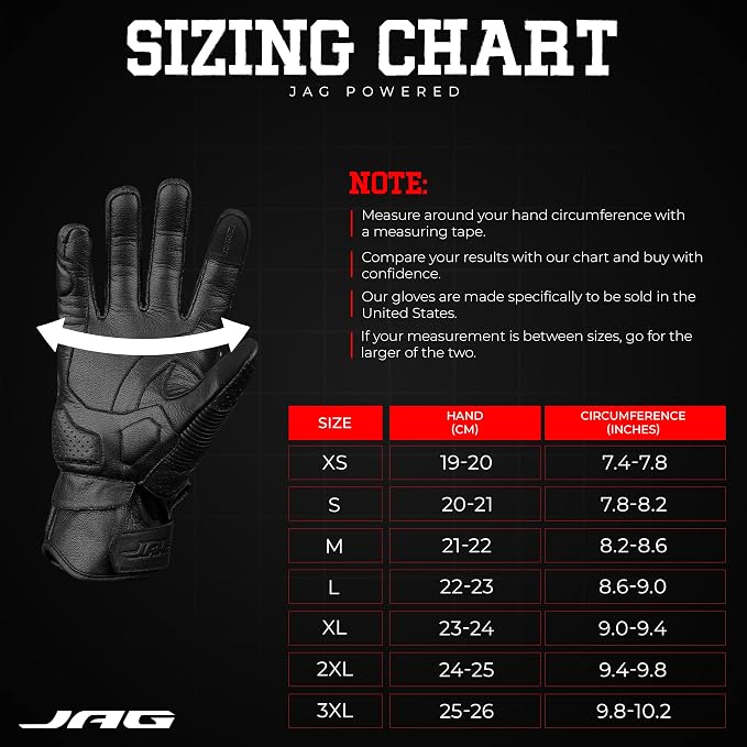 J.A.G. Motorcycle Gloves - Image 4