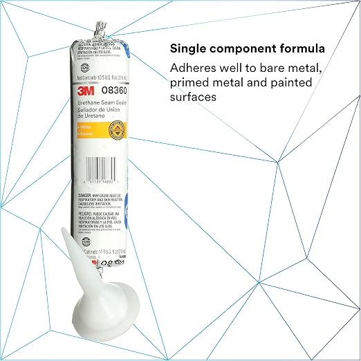 3M Urethane Seam Sealer, High Solids, Permanently Flexible, 310 mL/10.5 fl oz - Image 2