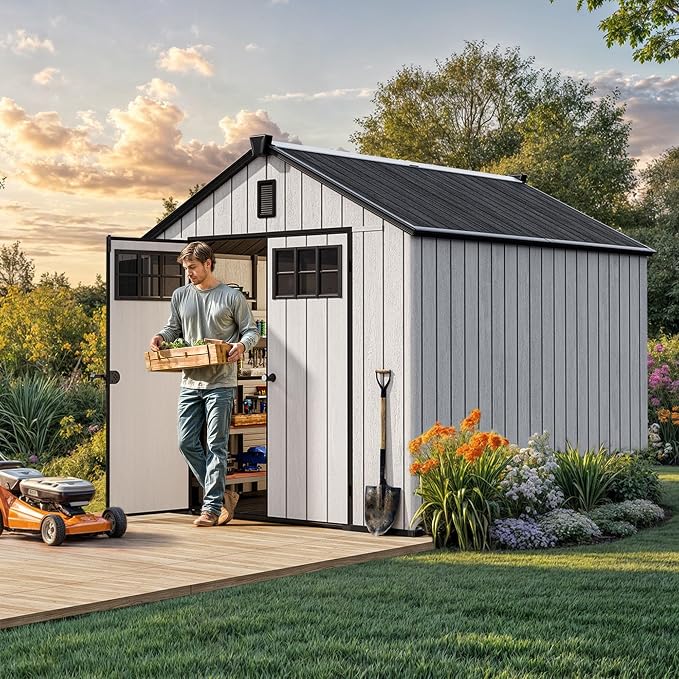 YITAHOME 8x10 FT Outdoor Storage Shed - Image 3
