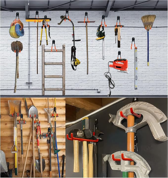 WMK 7.3'' Garage Hooks Heavy Duty Wall Hook, 6 Pack Garage Storage Hook - Image 6