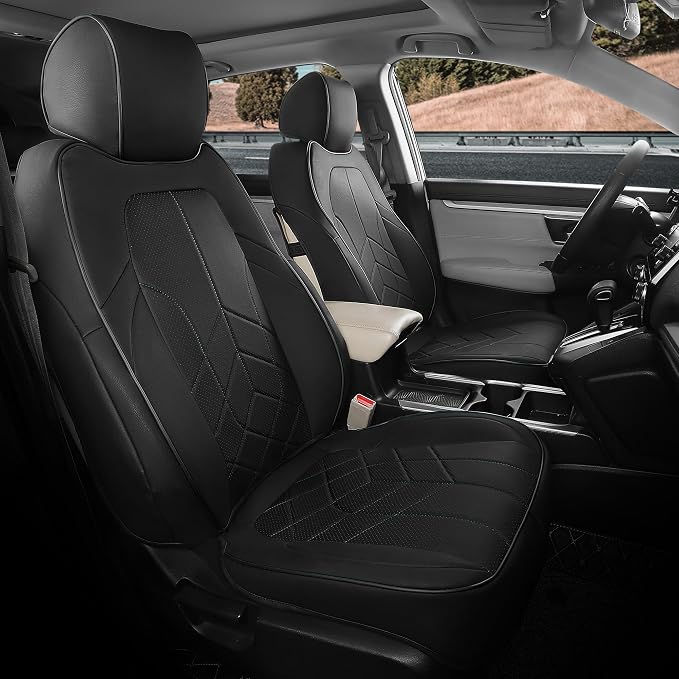for Honda CRV Seat Covers Custom Fit 2017-2022 EXL EX LX Sport, Hybrid by FEINEPRO