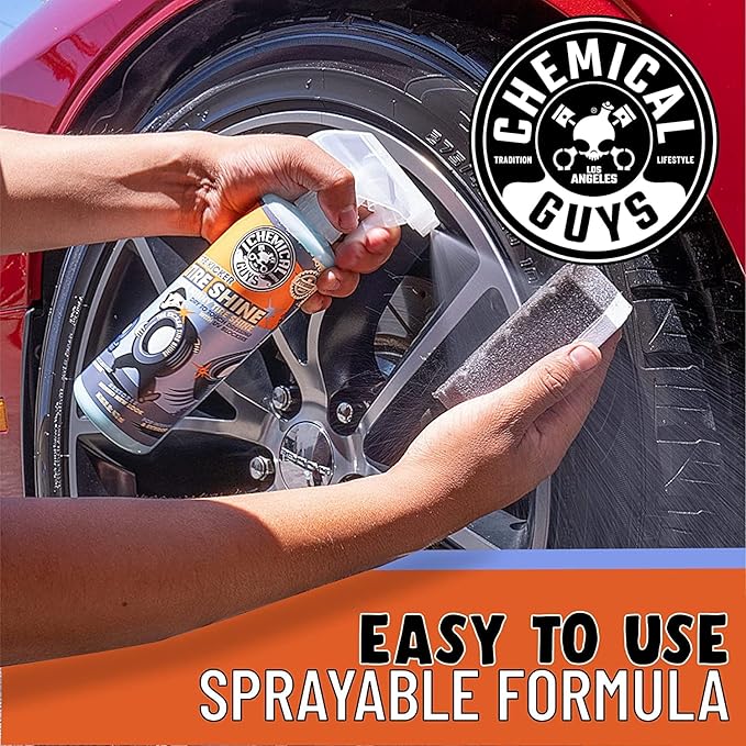 Chemical Guys Tire Kicker Sprayable Extra Glossy Tire Shine Safe - Image 7
