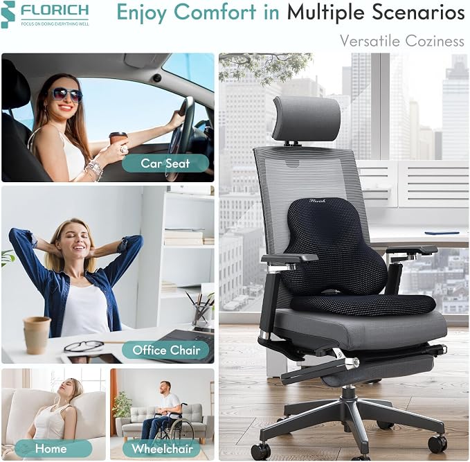 FLORICH Car Seat Cushion and Lumbar Support Pillow - Image 6