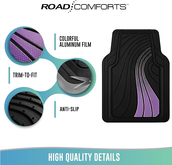 Road Comforts Car Floor Mats Full Set – Front & Rear Car Floor Mats - Image 7