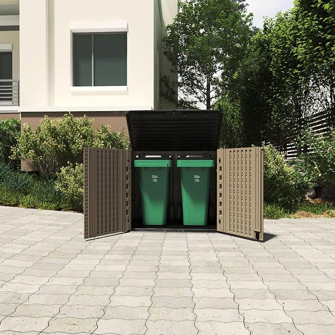 HOMSPARK Storage Shed Weather Resistance, Horizontal Storage Shed - Image 6