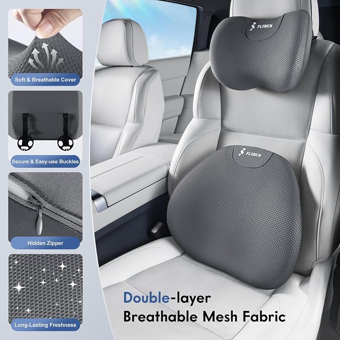 FLORICH Lumbar Support Pillow and Neck Pillow - Image 7