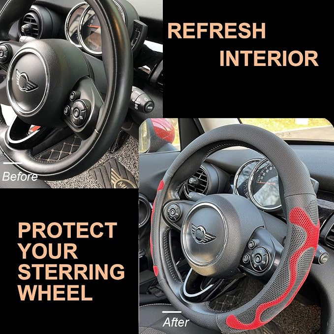 PINCTROT Large Size Comfy Grip Steering Wheel Cover, Anti-Slip Design, - Image 4