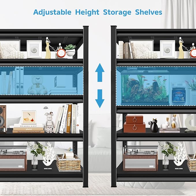 3000LBS Garage Storage Shelves Heavy Duty, 5-Tier Garage Shelving Heavy Duty - Image 6