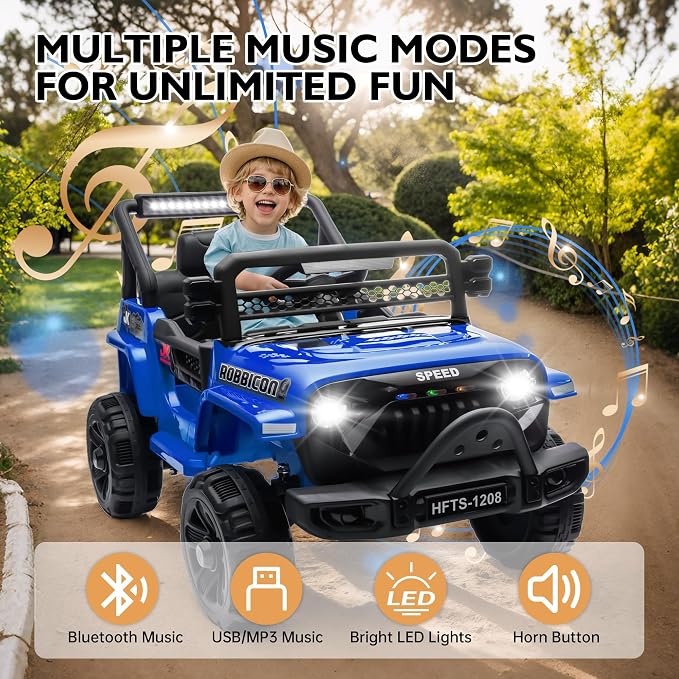 12V Ride on Electric Truck Car for Kids, 12V Kids Electric Vehicles w/Remote - Image 7