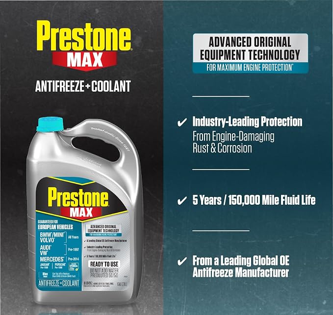 Prestone AF6110 MAX European Vehicles Anti-Freeze and Coolant, 1 Gallon - Image 3