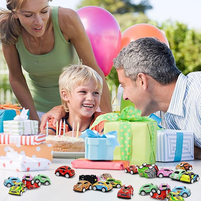Vileafy 30 Pull Back Cars for Kids – Bulk Mini Cars Treasure Box Toys for - Image 5