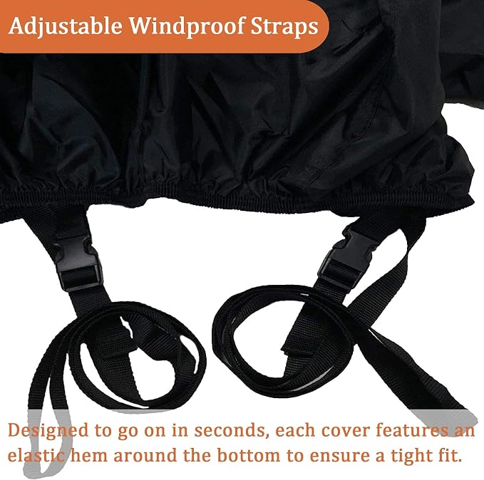 ATV Cover All Weather Outdoor Protection, Heavy Duty 420D Waterproof Oxford - Image 5