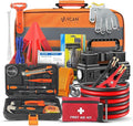 Car Emergency Kit with Portable Air Compressor, First Aid Kit, Jumper Cables by VCANACTIVE