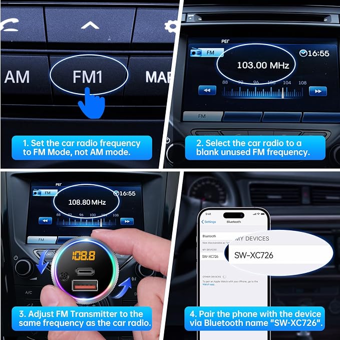 Syncwire Bluetooth 5.4 FM Transmitter - Image 7