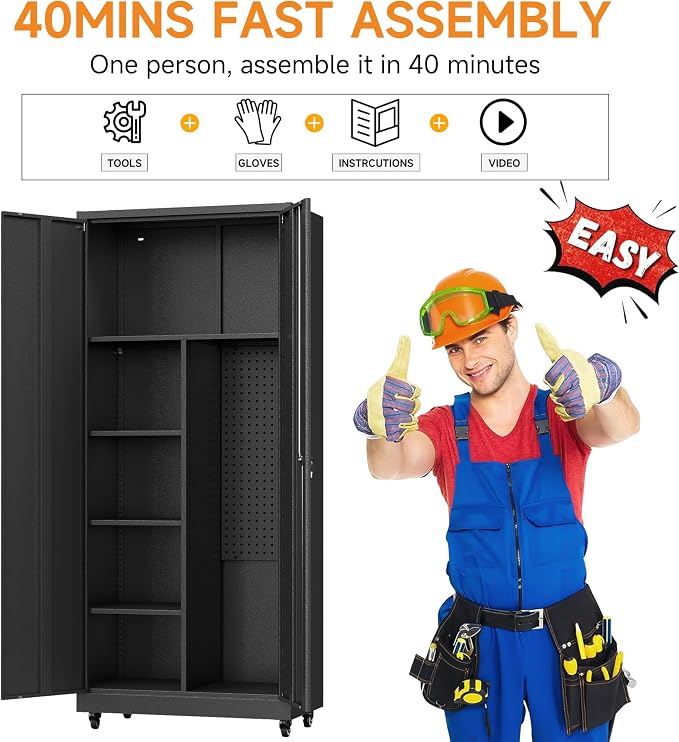 Metal Garage Storage Cabinet - Image 7