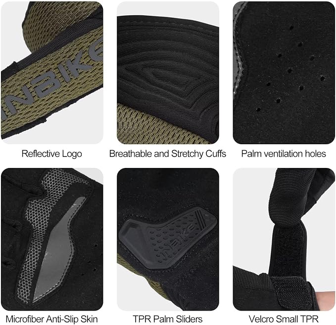 INBIKE Breathable Mesh Motorcycle Gloves - Image 7