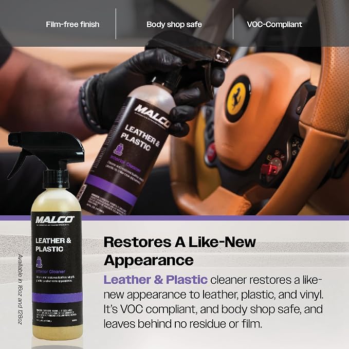 Malco Leather & Plastic Cleaner – Penetrates Deep to Remove Dirt, Grime and - Image 6