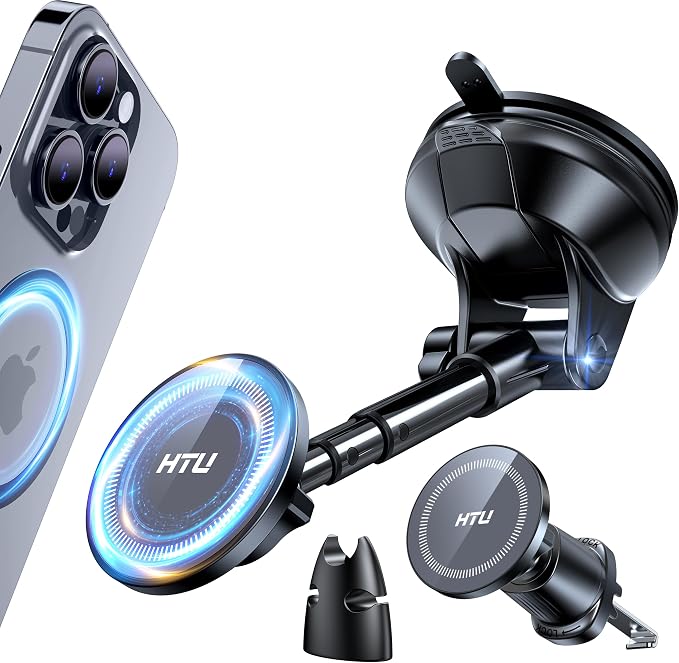 2025 Upgraded for Magsafe Car Mount Powerful Magnetic Cell Phone Holder for Car by HTU15yearsincarmounts