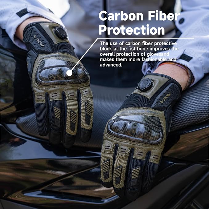 VXW High Protection Motorcycle Gloves - Image 5