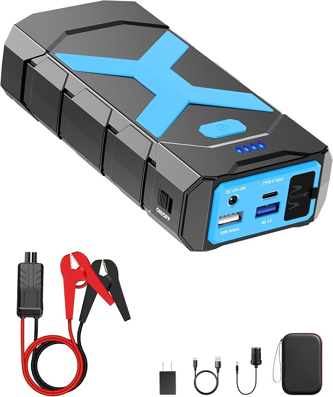 2000A Car Battery Jump Starter, 12V Car Jumper Starter Portable by BOOKOOCarBatteryJumpStarter