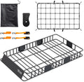 TUFFIOM 64"x 39"x 6" Universal Rooftop Cargo Carrier Basket, Extendable Steel by TUFFIOM
