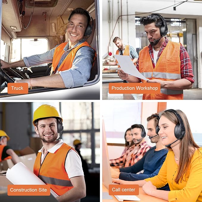 EKSA Noise Cancelling Trucker Bluetooth Headset - Image 7