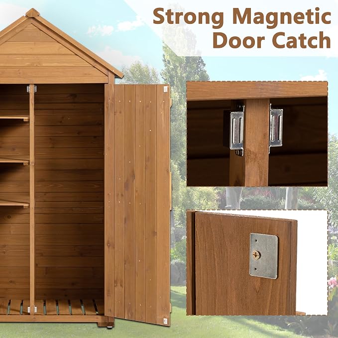 39.56"x 22.04"x 68.89" Outdoor Storage Cabinet - Image 6