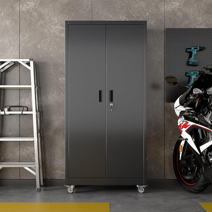 71" H×32" W×16" D Garage Storage Cabinet - Image 2