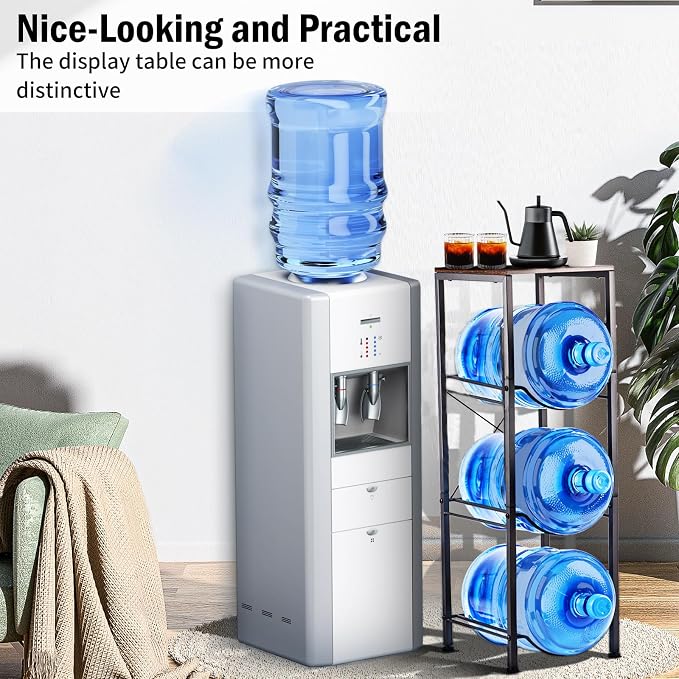 3-Tier 5 Gallon Water Bottle Holder, Heavy Duty Water Jug Rack - Image 5