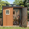Outdoor Storage Shed 6x4 Ft, Lockable Metal Garden Shed by Florise