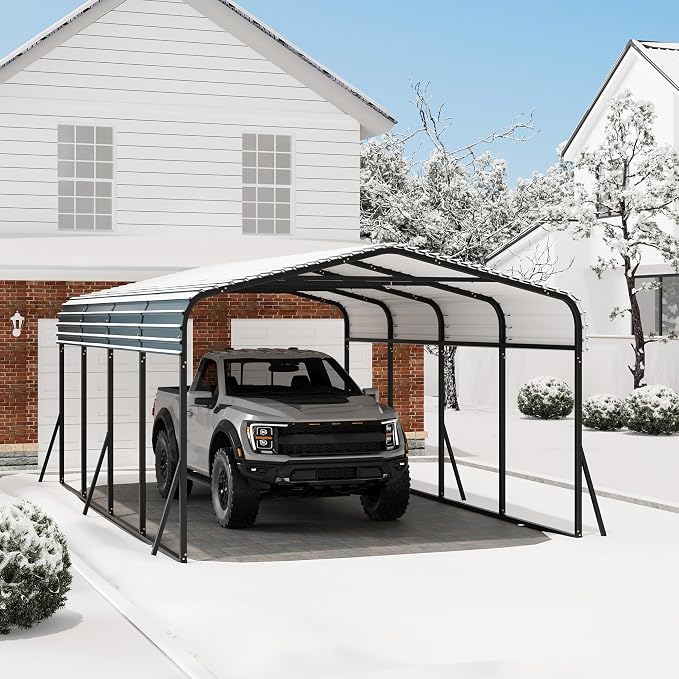 12x20 Ft Carport, Metal Carport by GarveeLife