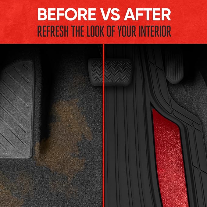 Motor Trend ChromeTech Car Floor Mats Full Set - Image 6