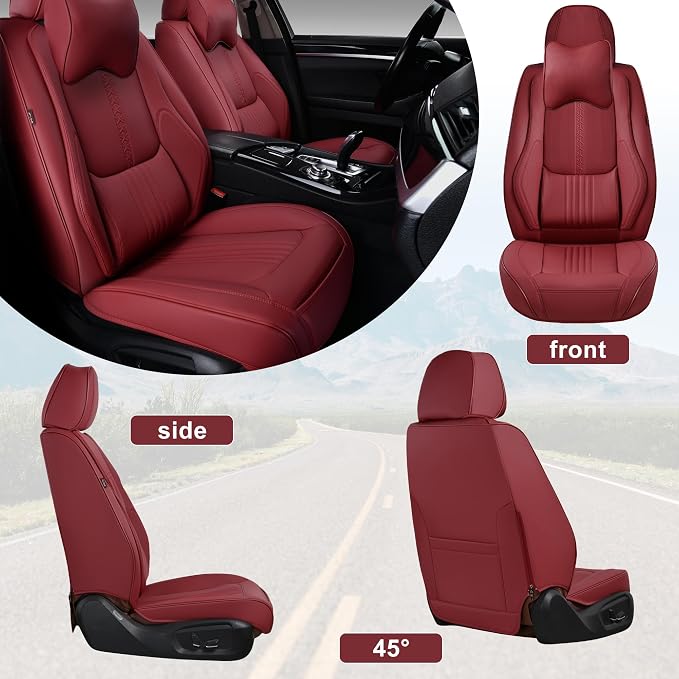 Front Seat Covers, 2 Pieces Universal Seat Covers - Image 8