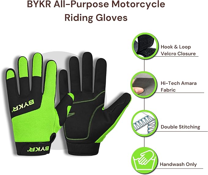 BYKR All-Weather Motorcycle Gloves - Image 5