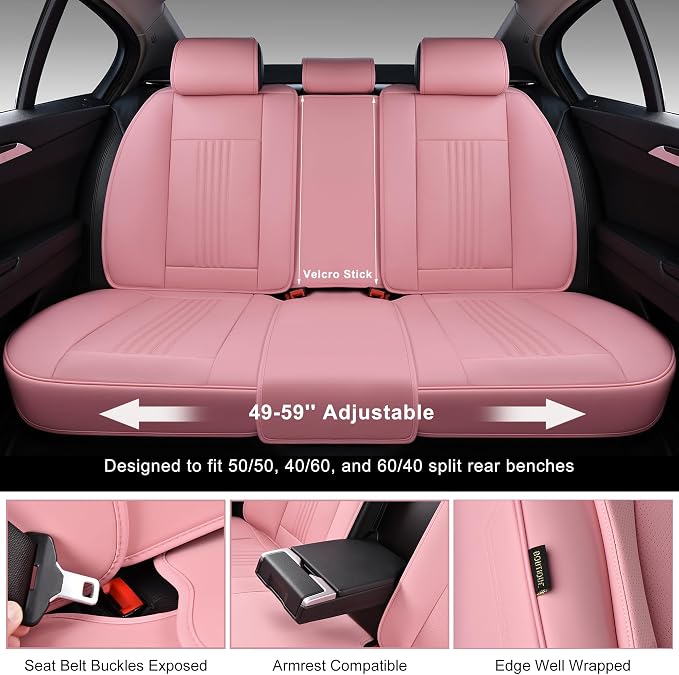 Car Seat Covers Full Set, Front and Rear Seat Covers - Image 4