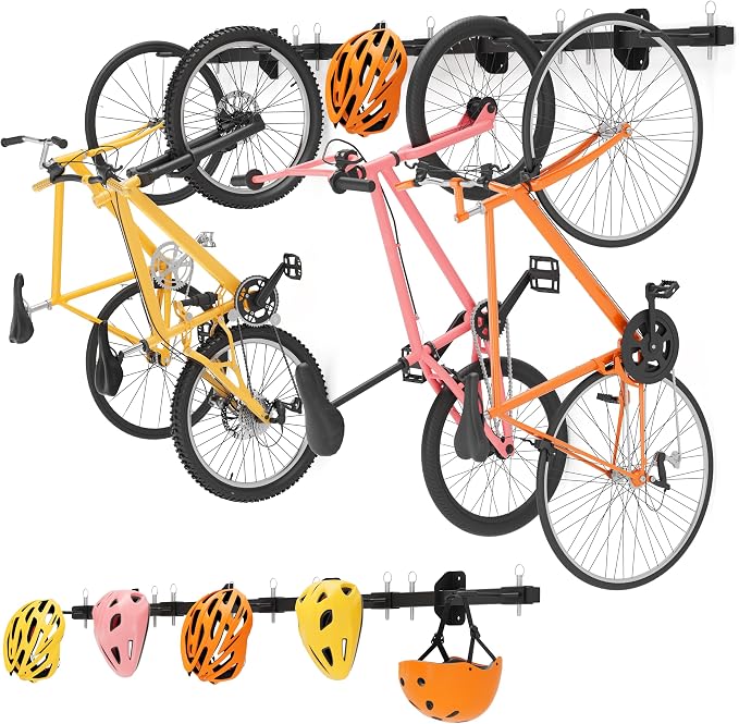 Bike Storage Rack, Garage Wall Mount Hanger, Indoor Bicycle Organizer by Sttoraboks