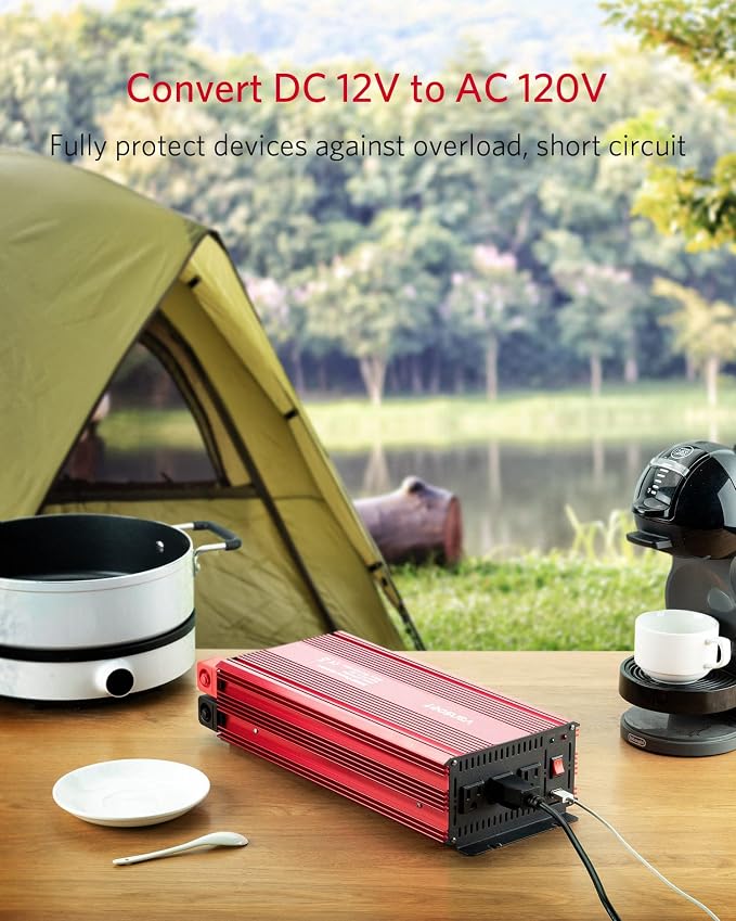 3000 Watts Power Inverter, 12V DC to120V AC Car Inverter - Image 5