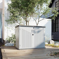 Aoxun 35 Cu.Ft Outdoor Storage Shed, Waterproof Horizontal Resin Cabinet by Aoxun
