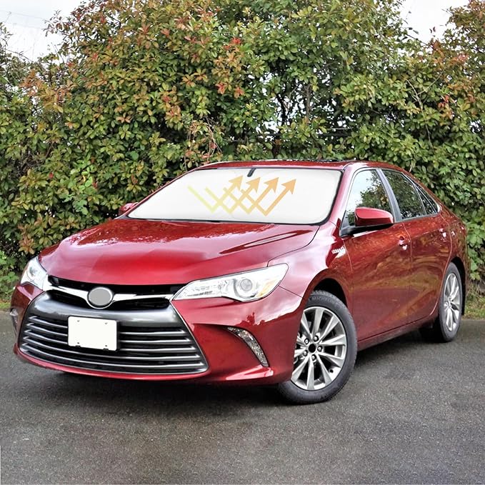 Sun Shade for Camry 2007-2017 Windshield Sunshades Cover Front Window Shields by SLOGENTO