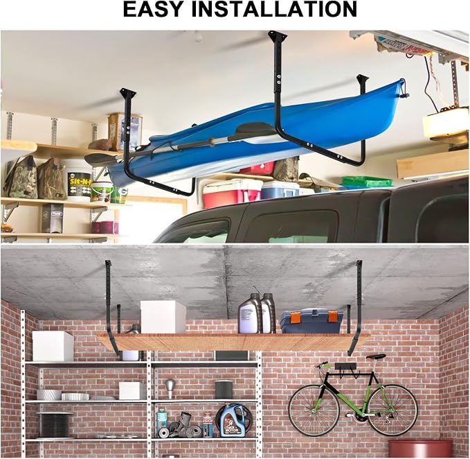 Adjustable Garage Ceiling Storage Racks, Garage Overhead Storage Bracket - Image 8
