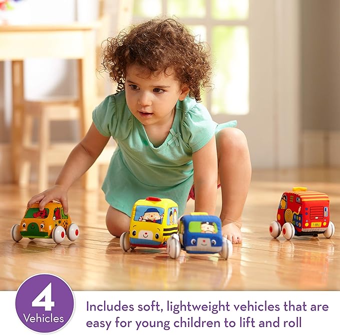 Melissa & Doug K's Kids Pull-Back Vehicle Set - Image 2