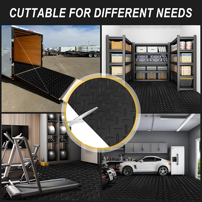 4x8FT Garage Floor Mat, 2.8mm Thickened Flooring Roll - Image 5