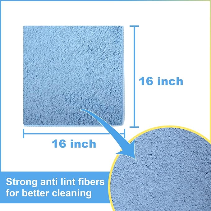 Microfiber Towel for Car Cleaning, Cleaning Supplies Upgraded 450gsm Ultra-Thick - Image 3