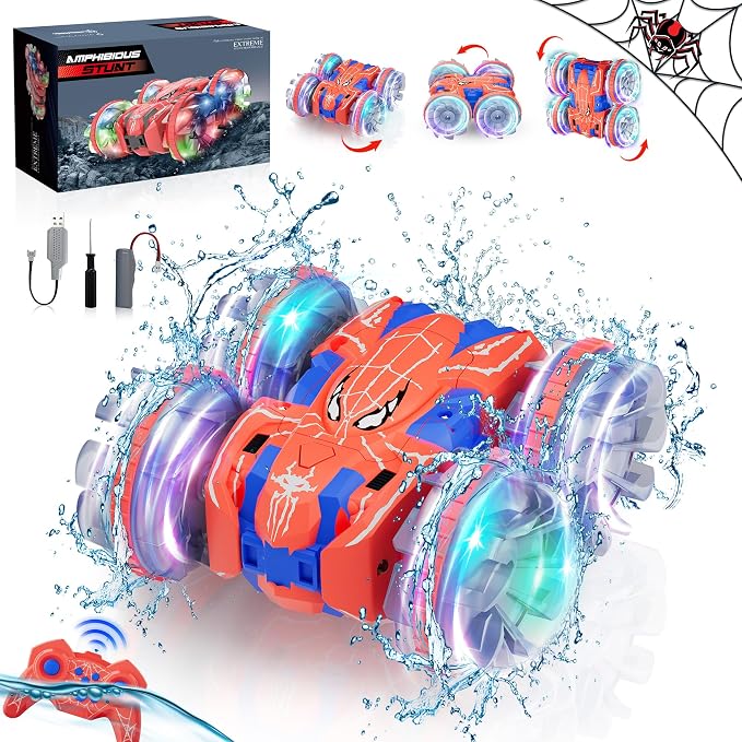 ZIZZ Amphibious Remote Control Car: 4WD Waterproof RC Car 2.4 GHz Remote - Image 8